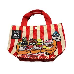 Hello Kitty and Friends Kura Revolving Sushi Bar Lunch Tote Reusable Bag 6X10